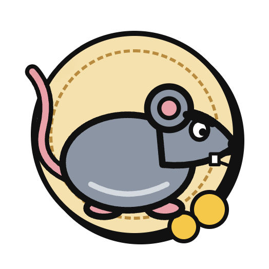 Rodents illustrated pest badge